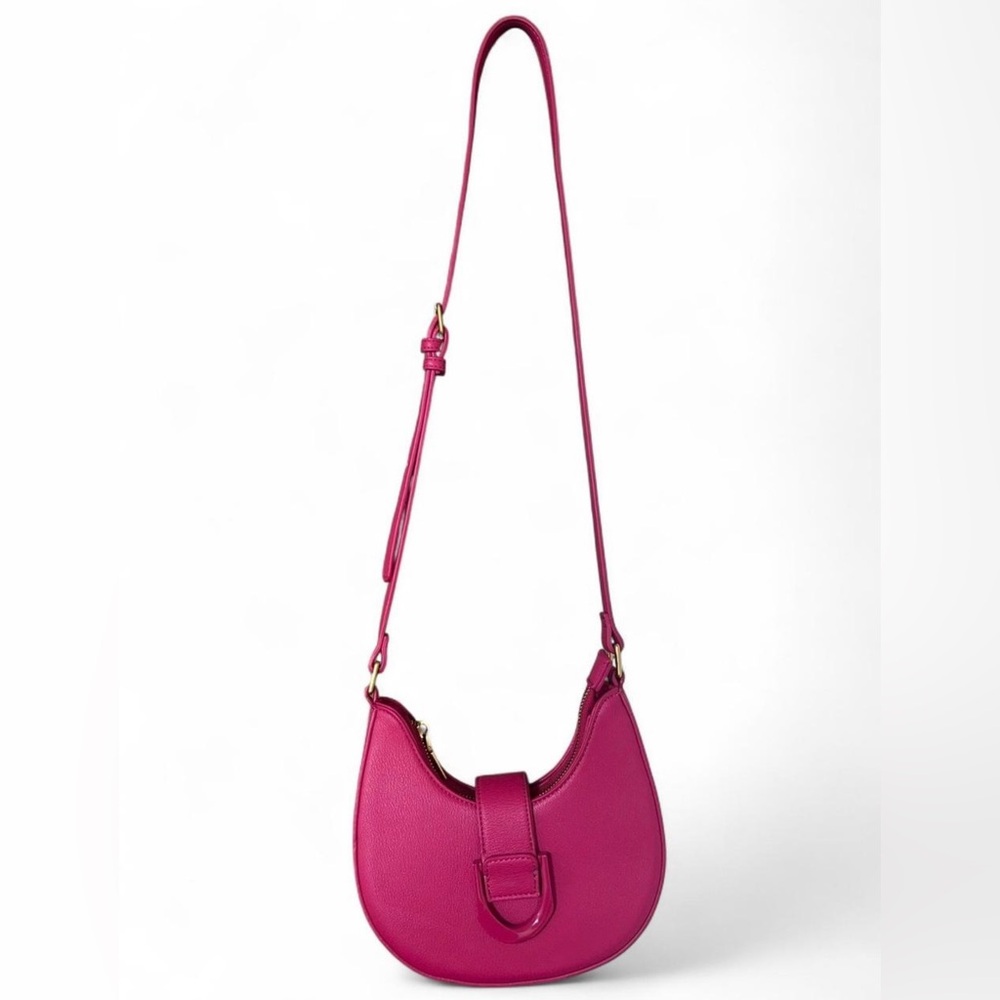 Madison West Pink Shoulder Bag with gold hardware